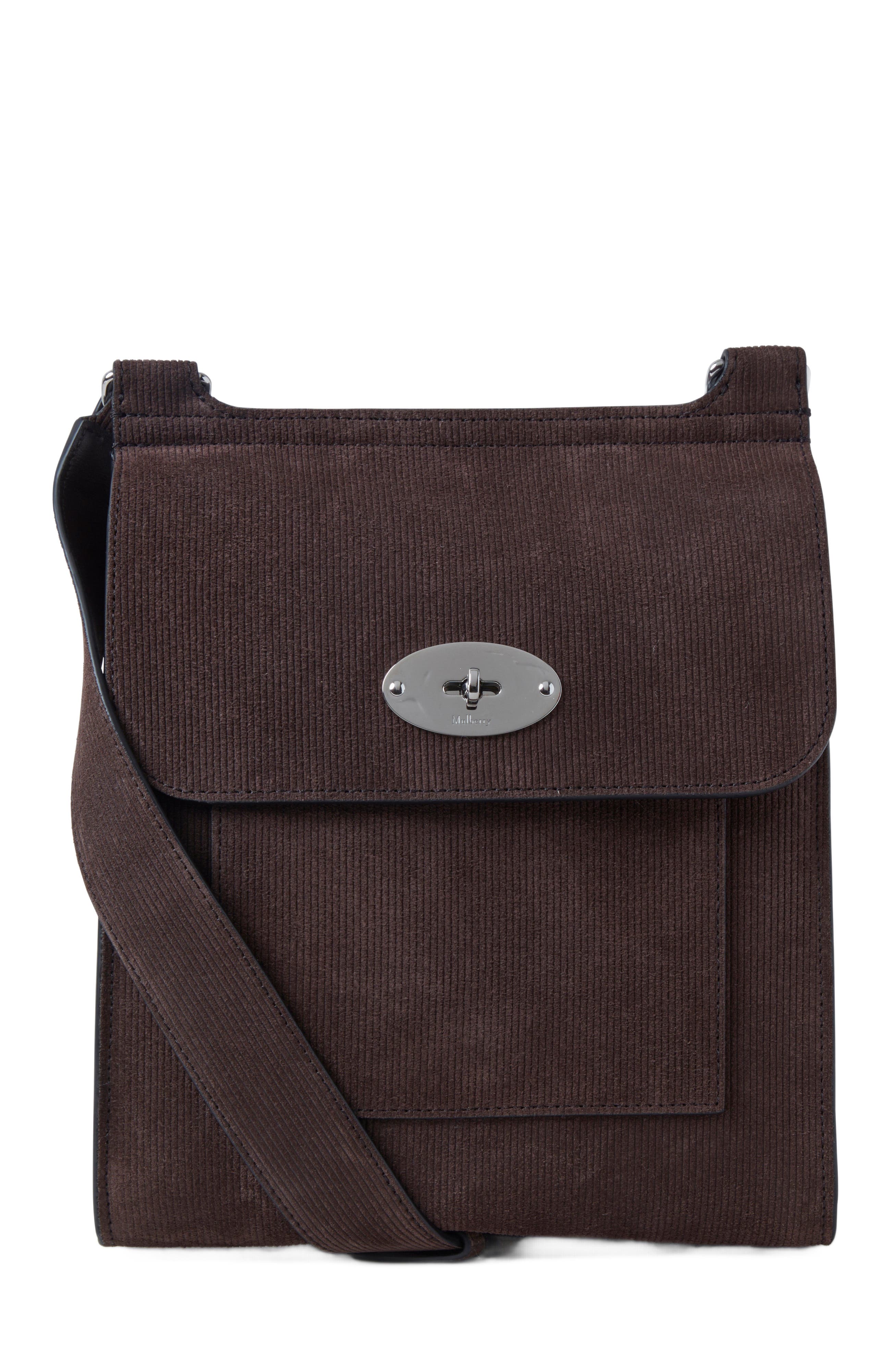 Mulberry Antony Crossbody Bag Corduroy Suede, Main, color, 