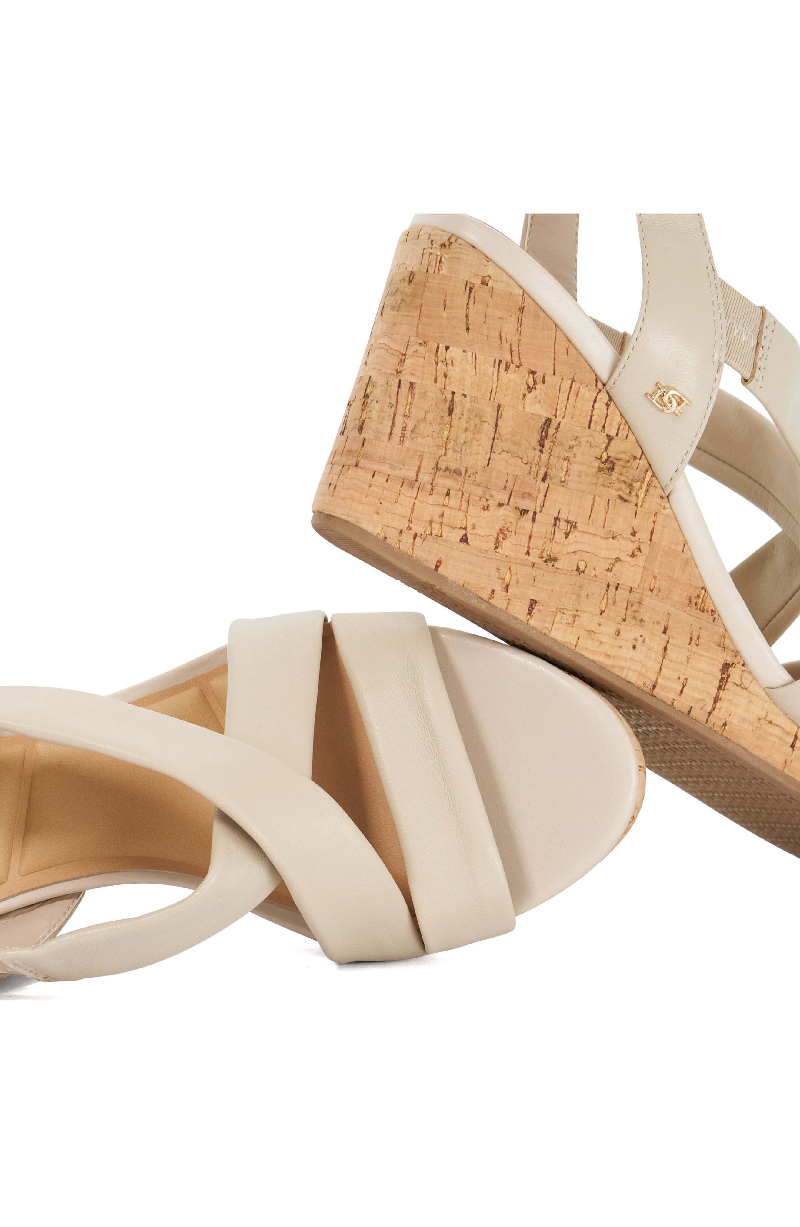 Dune London Kamies Slingback Platform Wedge Sandal, Alternate, color, 