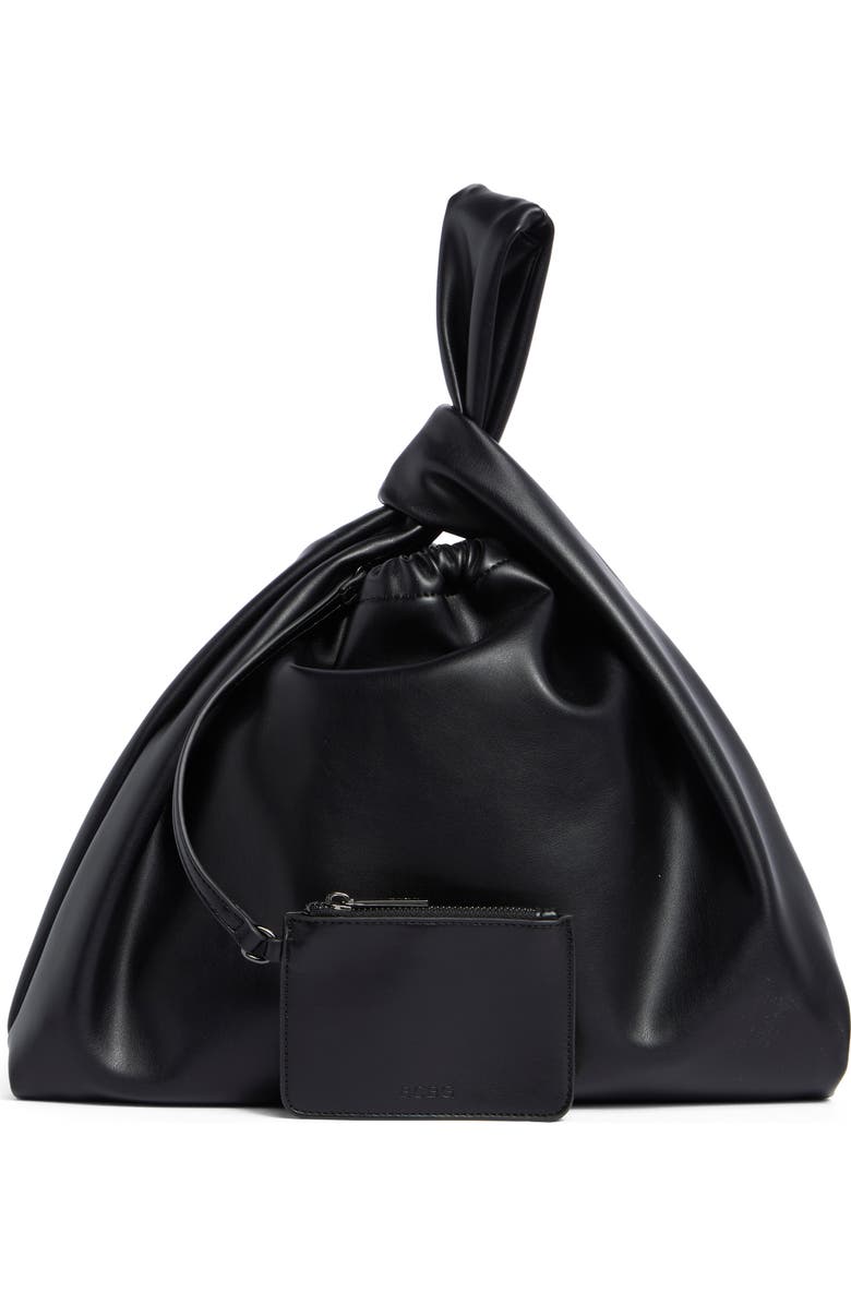 BCBG Corded Drawstring Bag, Alternate, color, Black