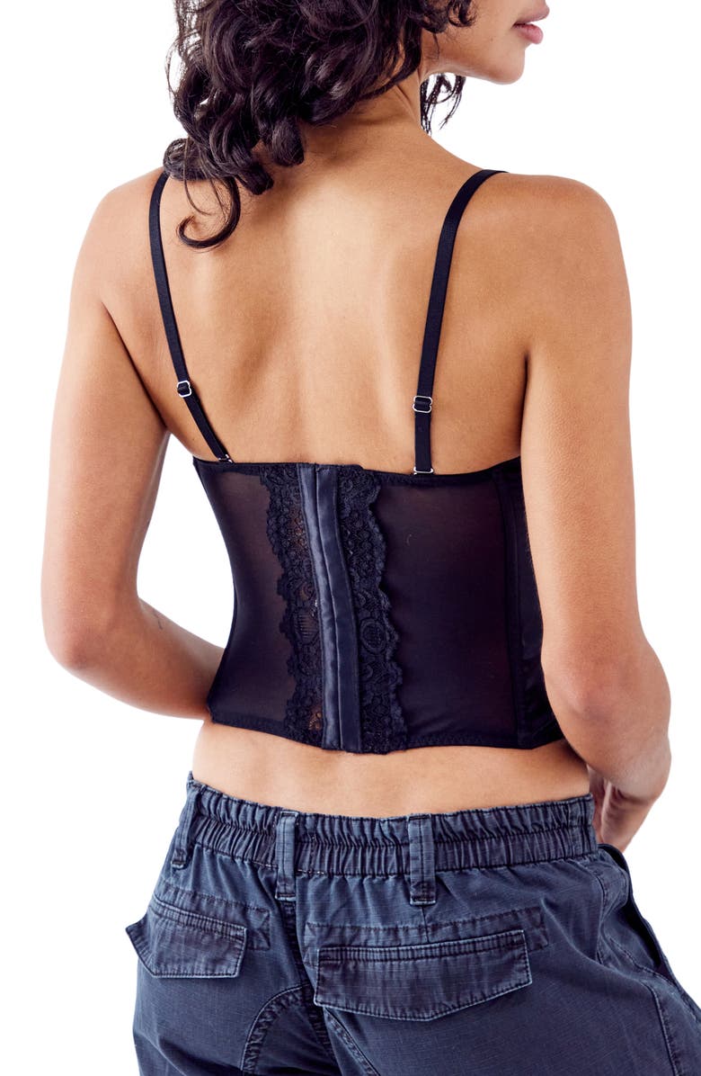 BDG Urban Outfitters Ava Lace Corset Top, Alternate, color, 