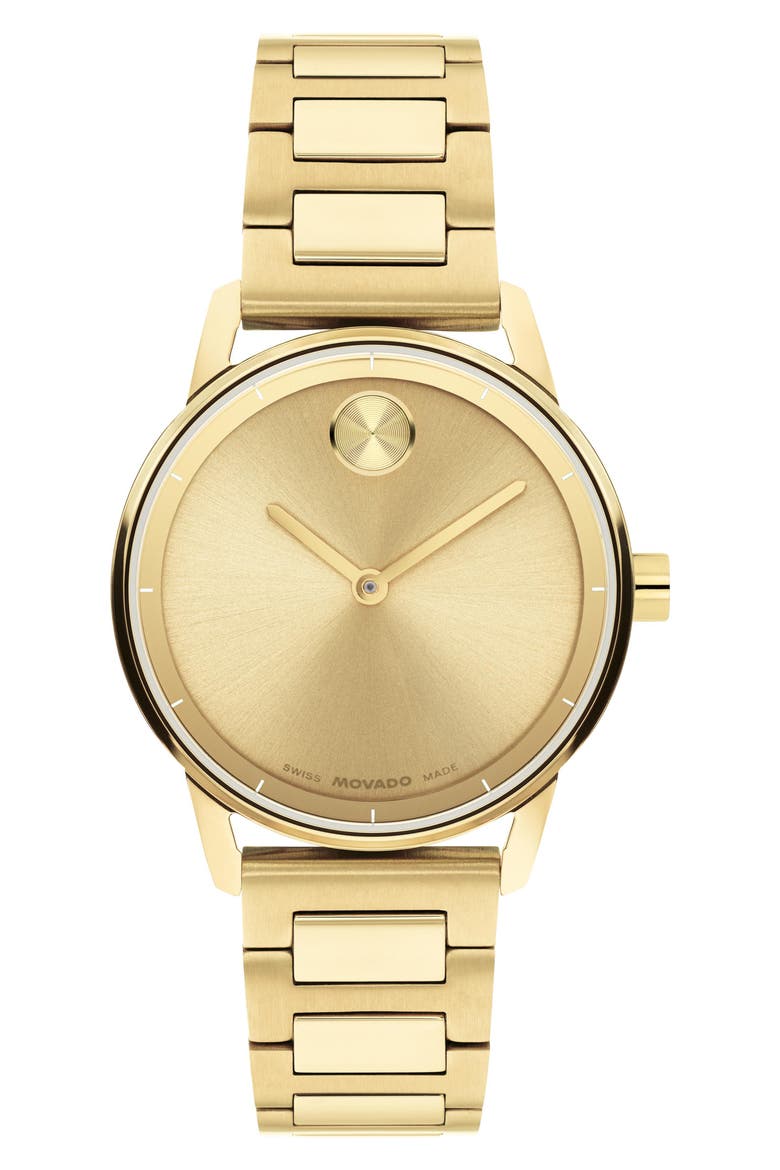 Bold Echo Bracelet Watch, 30mm, Main, color, GOLD