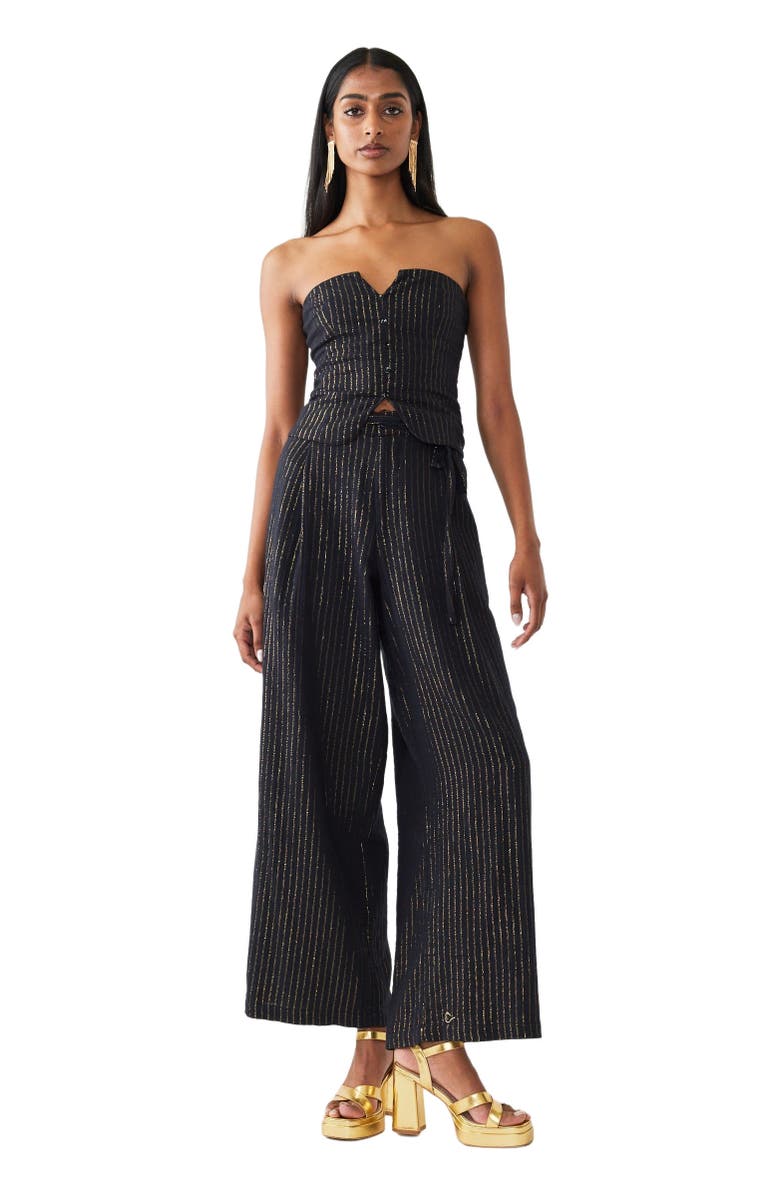 Eddy Michelle Top, Main, color, Black Lurex Stripe