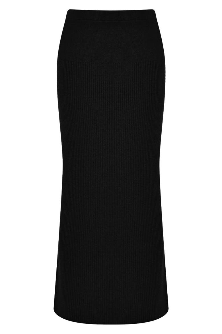Rib Maternity Sweater Skirt, Alternate, color, BLACK