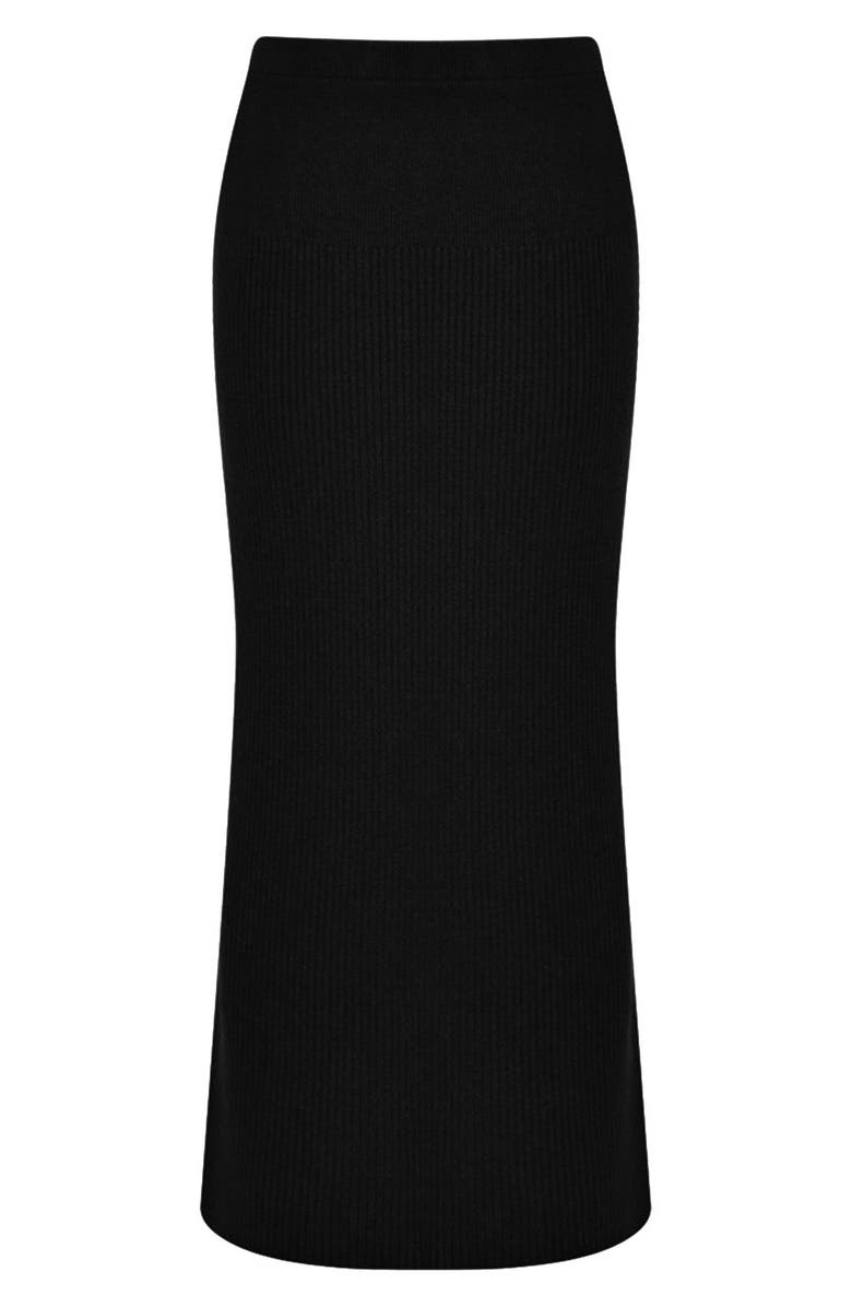 PIETRO BRUNELLI MATERNITY Rib Maternity Sweater Skirt, Alternate, color, Black