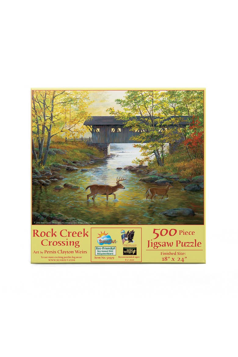 Rock Creek Crossing 500 piece Jigsaw Puzzle for Adults, Alternate, color, Multicolor