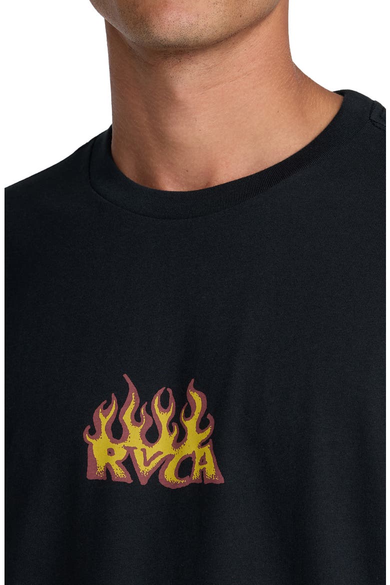 Spanky Fuego Cotton Graphic T-Shirt, Alternate, color, BLACK