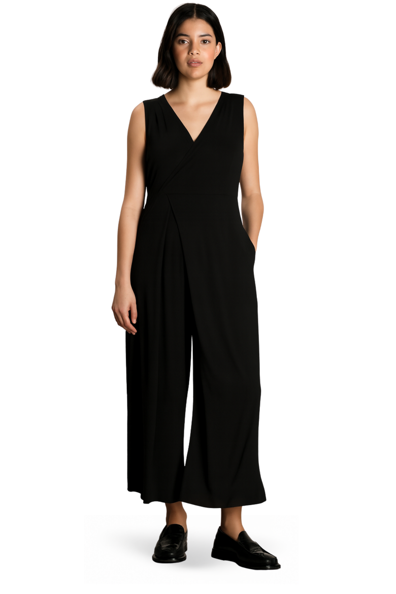 Ines Maternity & Nursing Wrap Jumpsuit, Main, color, Black