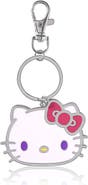 Hello Kitty Metal Keychain with Classic Bow