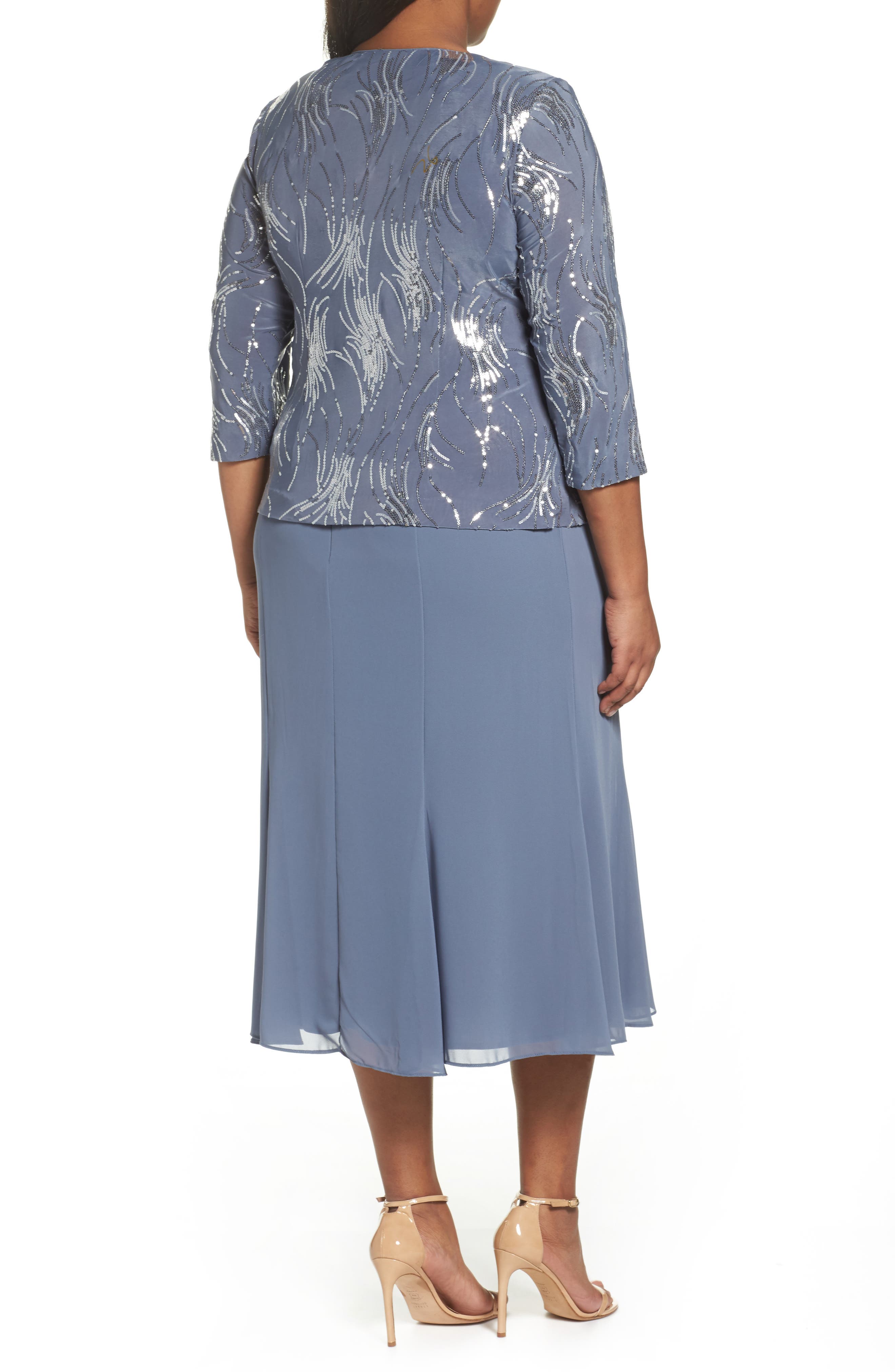 Mock Two-Piece Jacket Dress - image 2
