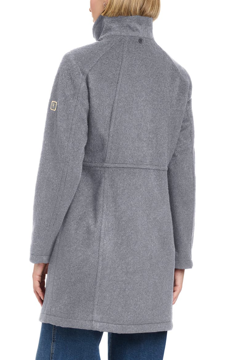 Walking Coat with Removable Hood, Alternate, color, HEATHER GRAY