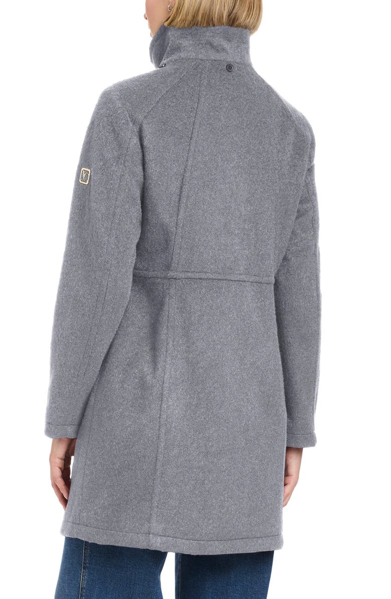 Vince Camuto Walking Coat with Removable Hood, Alternate, color, Heather Gray