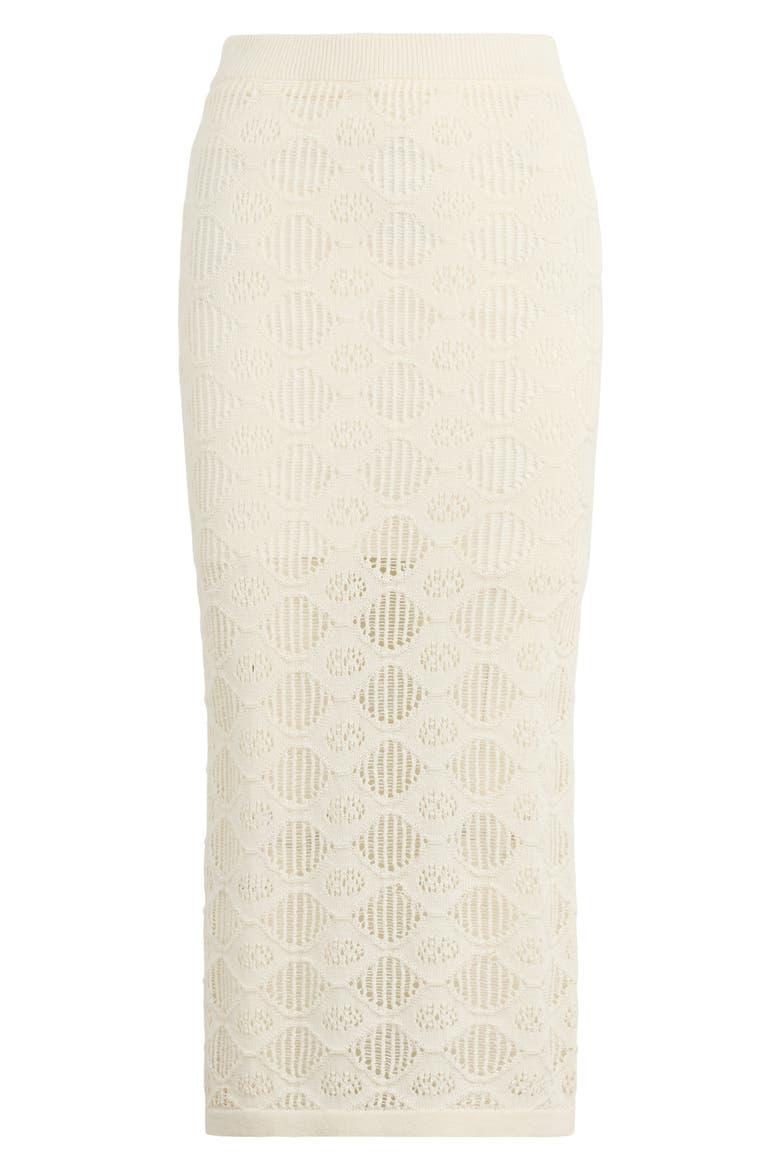 The Courtside Pattern Maxi Sweater Skirt, Alternate, color, IVORY