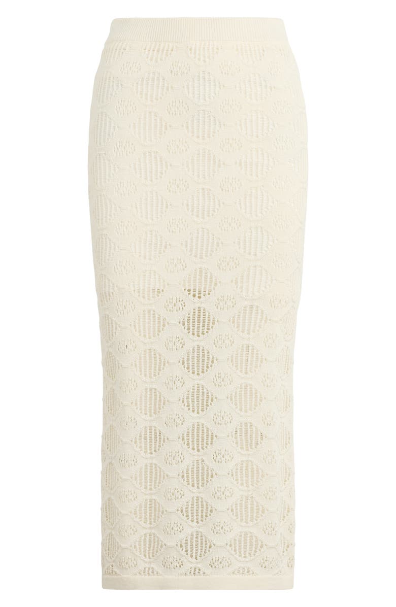 Favorite Daughter The Courtside Pattern Maxi Sweater Skirt, Alternate, color, Ivory