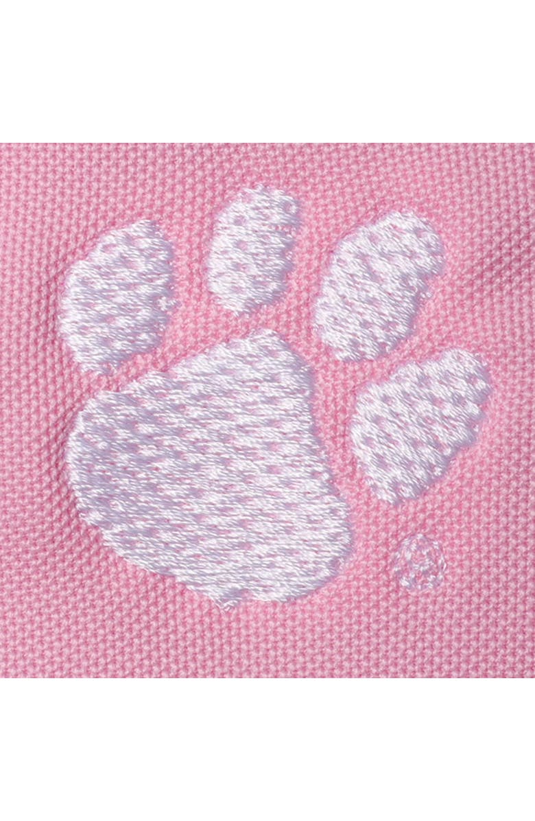 GARB Girls Infant Garb Pink Clemson Tigers Caroline Cap Sleeve Polo Bodysuit, Alternate, color,