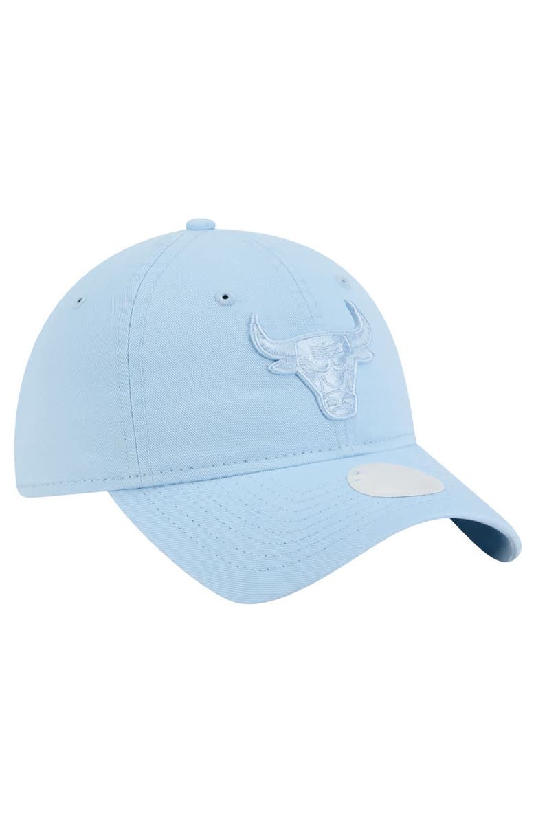 New Era Women's New Era Light Blue Chicago Bulls Colorpack 9TWENTY Adjustable Hat, Alternate, color, Light Blue