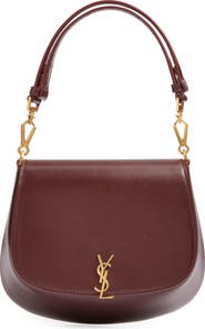 Saint Laurent Mini Voltaire Box Leather Top Handle Bag