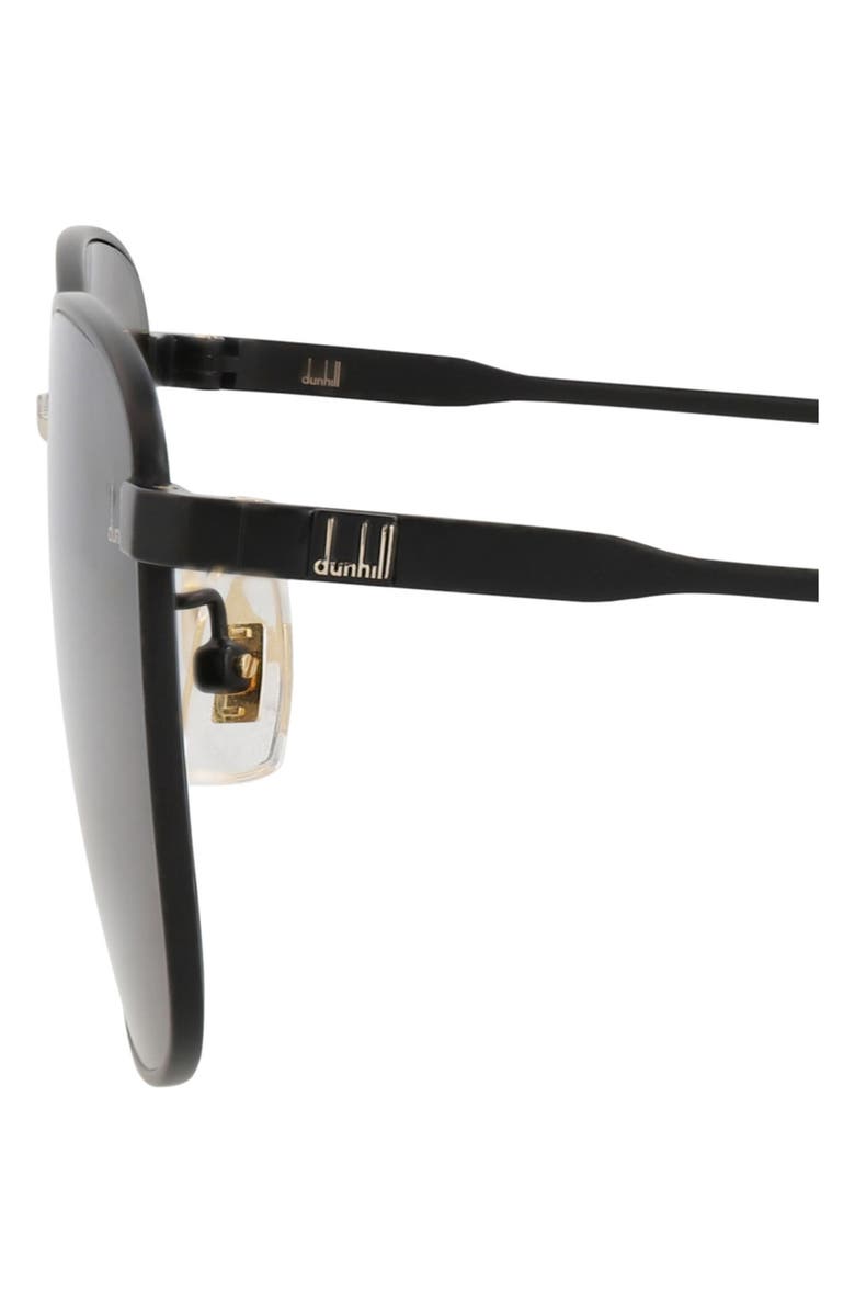 Dunhill 56mm Square Sunglasses, Alternate, color, Black / Grey