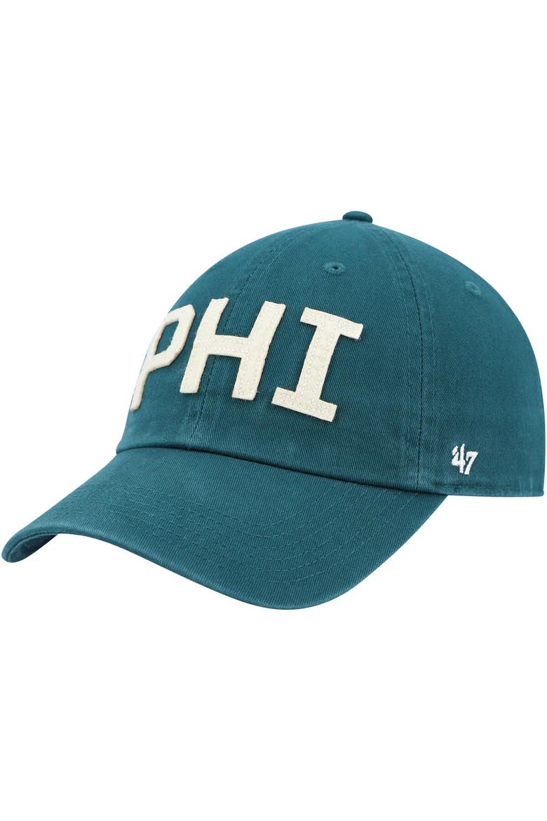 Women's '47 Midnight Green Philadelphia Eagles Finley Clean Up Adjustable Hat, Main, color, Green