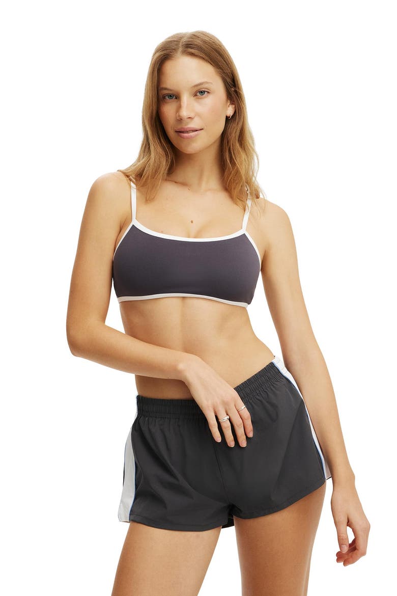 Women's Active Panelled Woven Short, Alternate, color, Graphite White