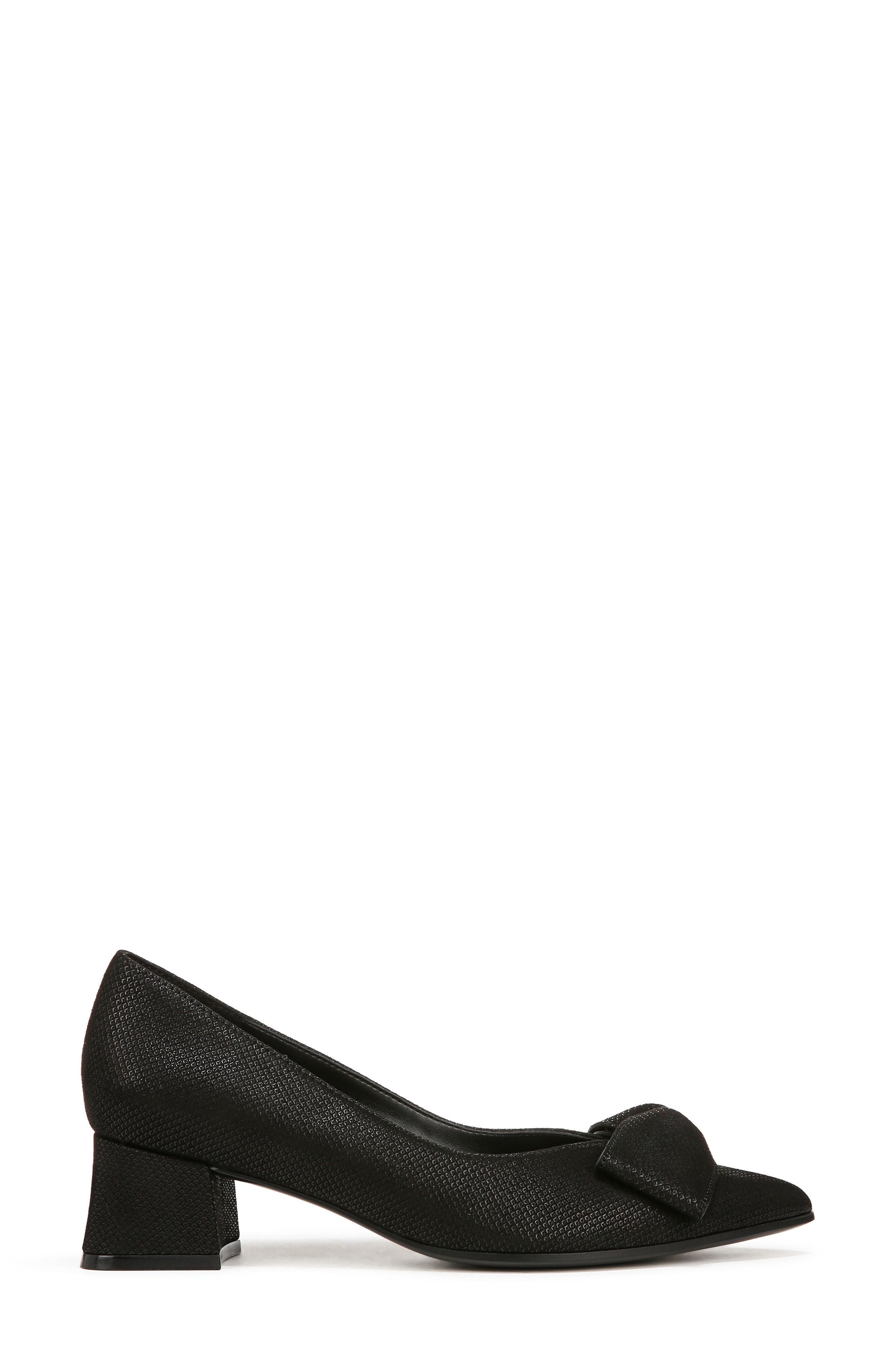 Naturalizer Mavis Bow Pointed Toe Pump, Alternate, color, Black
