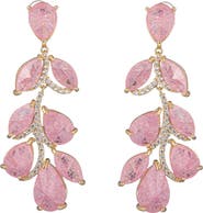 EYE CANDY LOS ANGELES Julie Pink Drop Statement Earrings