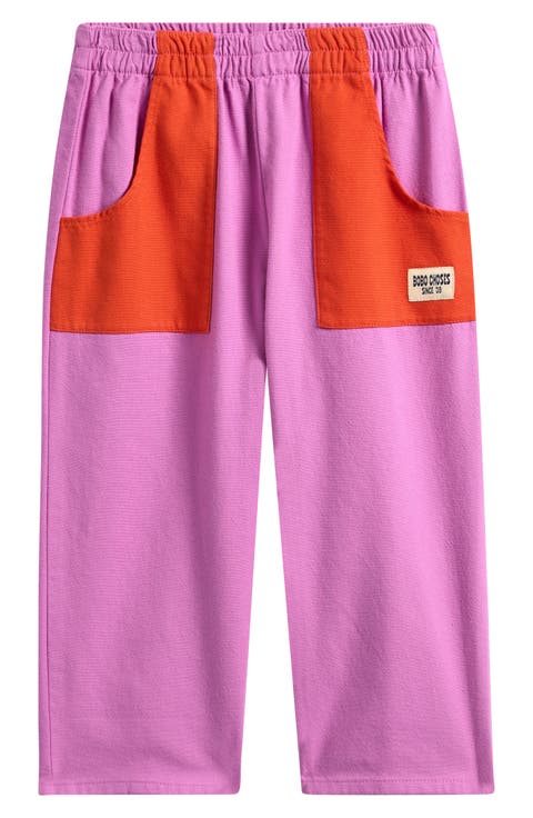 Kids' Colorblock Organic Cotton Pants (Toddler, Little Kid & Big Kid)