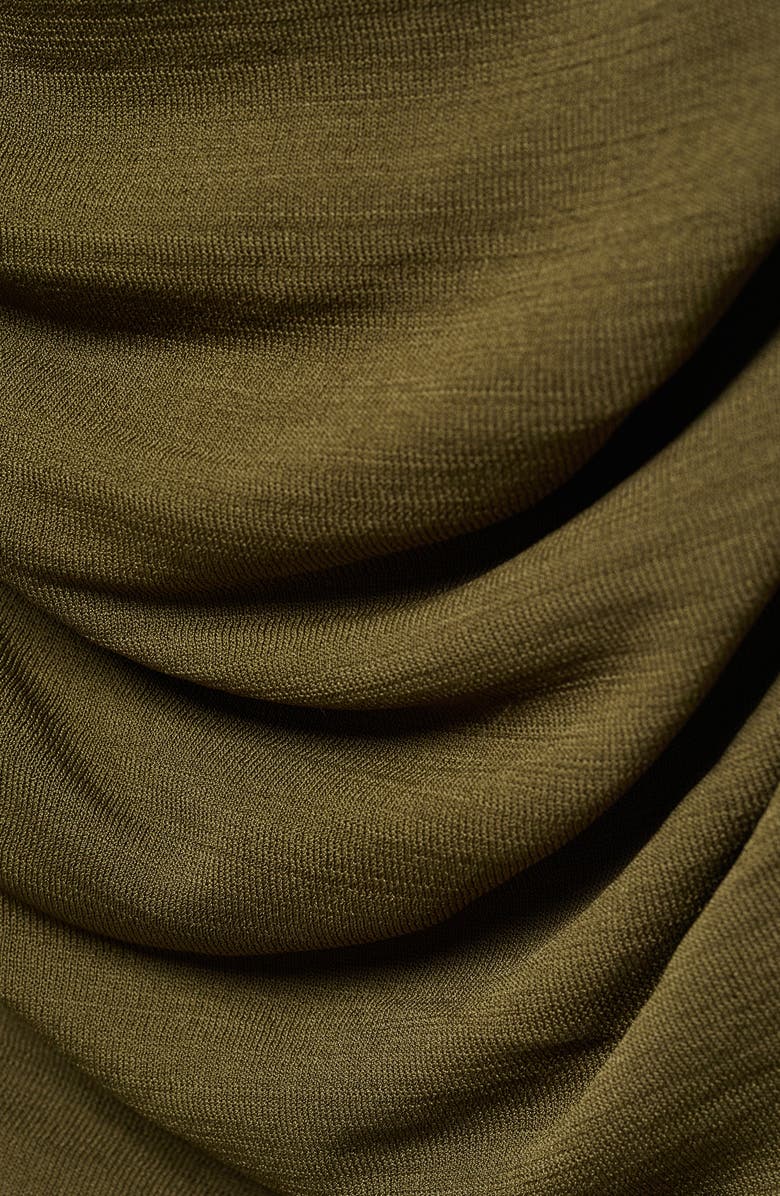 MANGO Glow Ruched Long Sleeve Minidress, Alternate, color, 