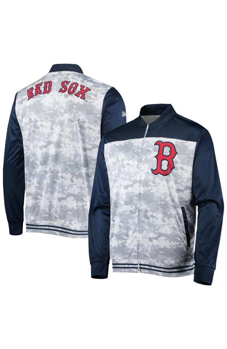 STITCHES Men's Stitches Navy Boston Red Sox Camo Full-Zip Jacket, Main, color, Navy