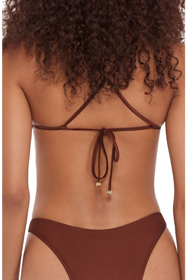 O-Ring Bikini Top, Alternate, color, OAK BROWN