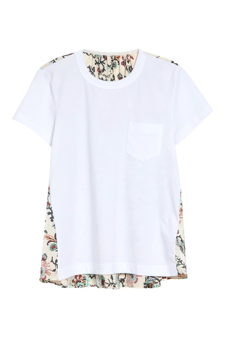 Mixed Media T-Shirt, Main, color, IVORY
