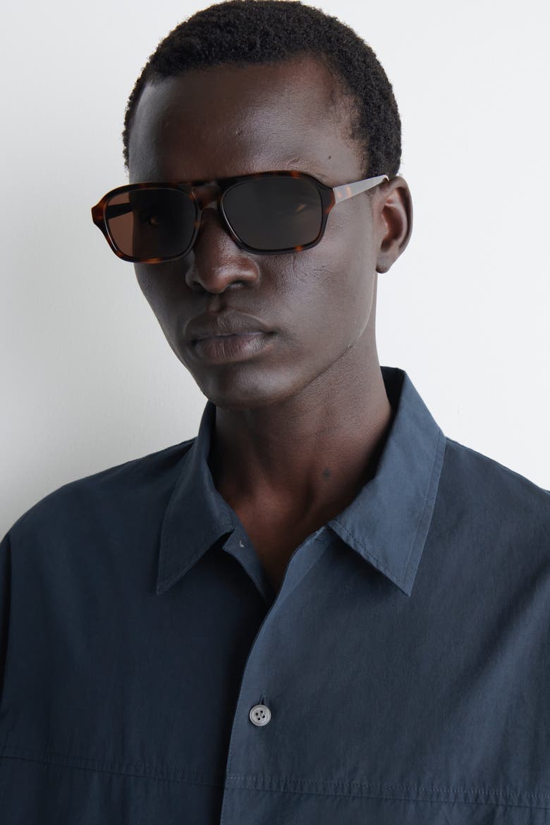 Boxy Cotton-poplin Utility Shirt, Alternate, color, DARK BLUE
