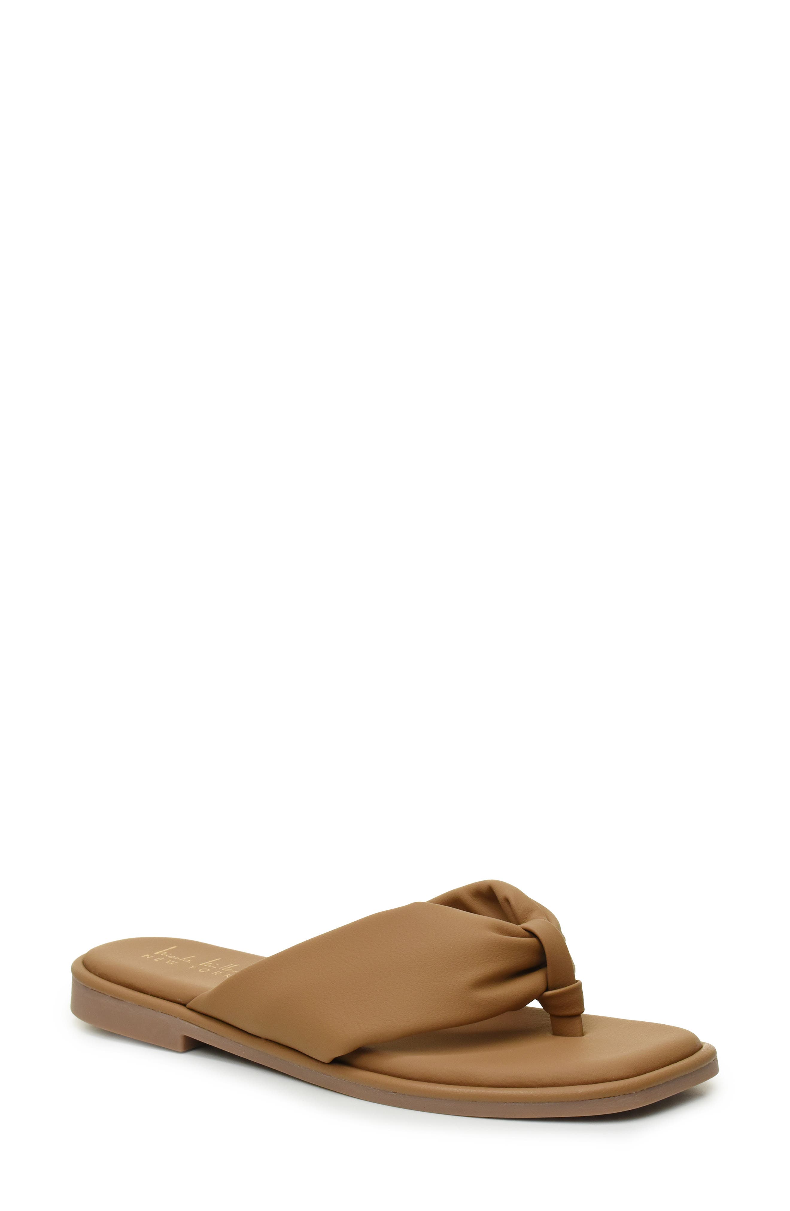 Nicole Miller Puffy Thong Sandal, Main, color, 