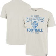 '47 Men's '47 Natural Los Angeles Chargers Head On Scrum Slub T-Shirt