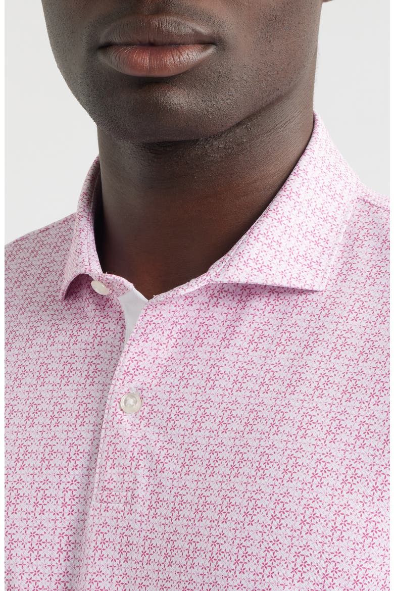 Vintage Floral Performance Jersey Polo, Alternate, color, PALM BEACH