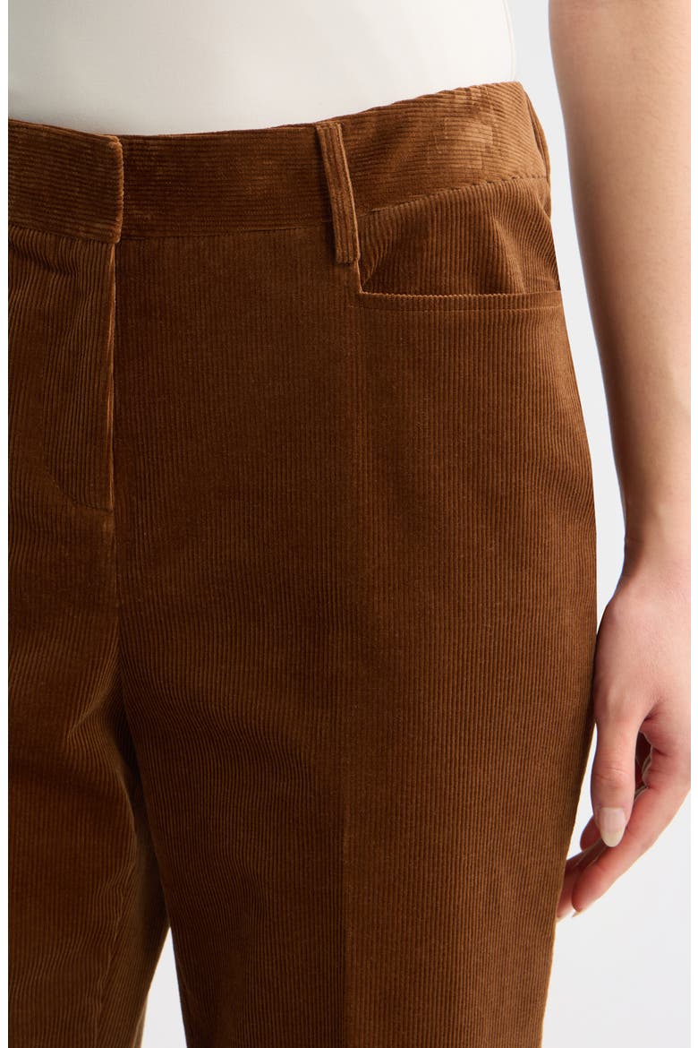 Corduroy Flare Leg Pants, Alternate, color, LUGGAGE