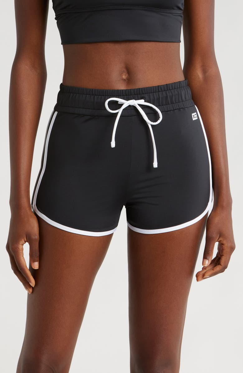 TomboyX High Waist Swim Shorts, Main, color, 