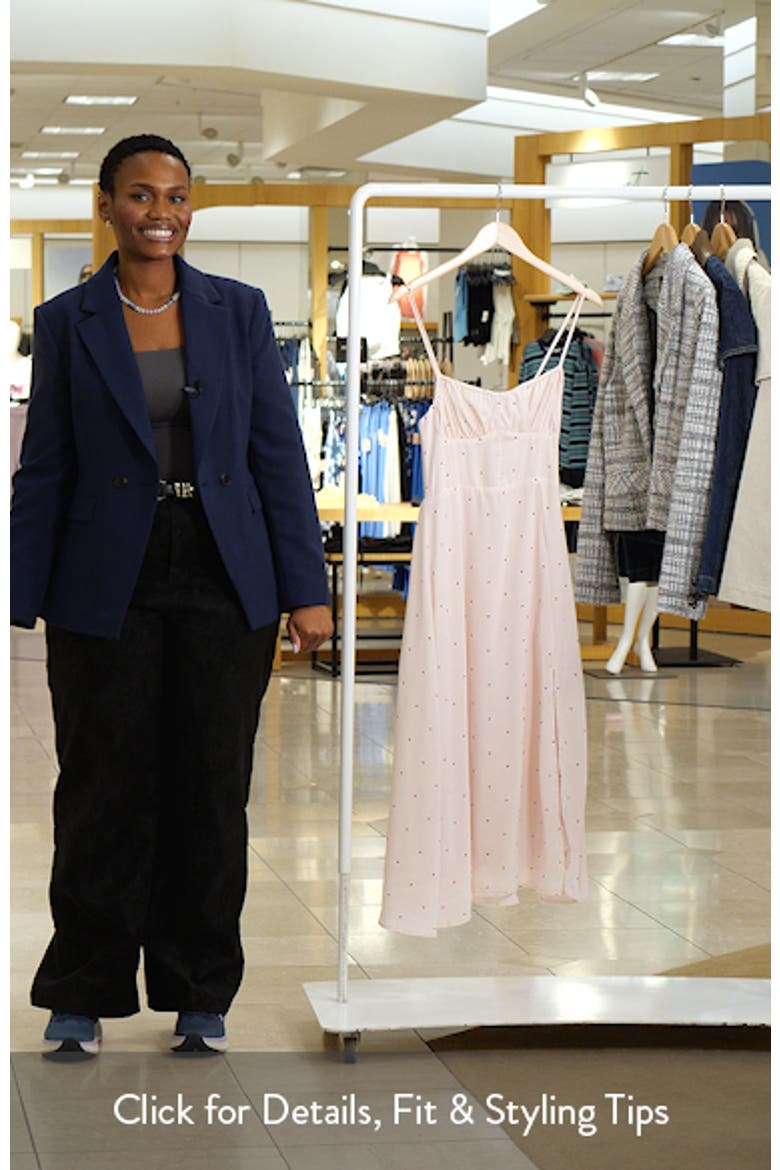 Corset Detail Sleeveless Midi Dress video