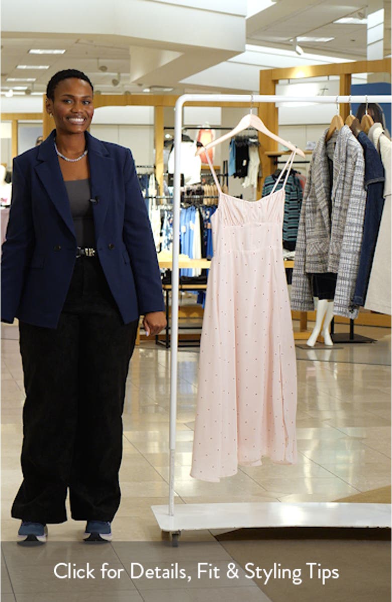 Corset Detail Sleeveless Midi Dress, sales video thumbnail