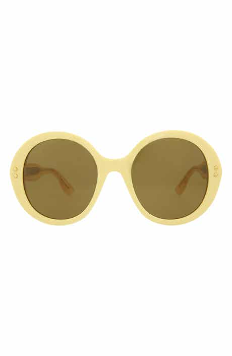 Gucci 54mm Round Sunglasses