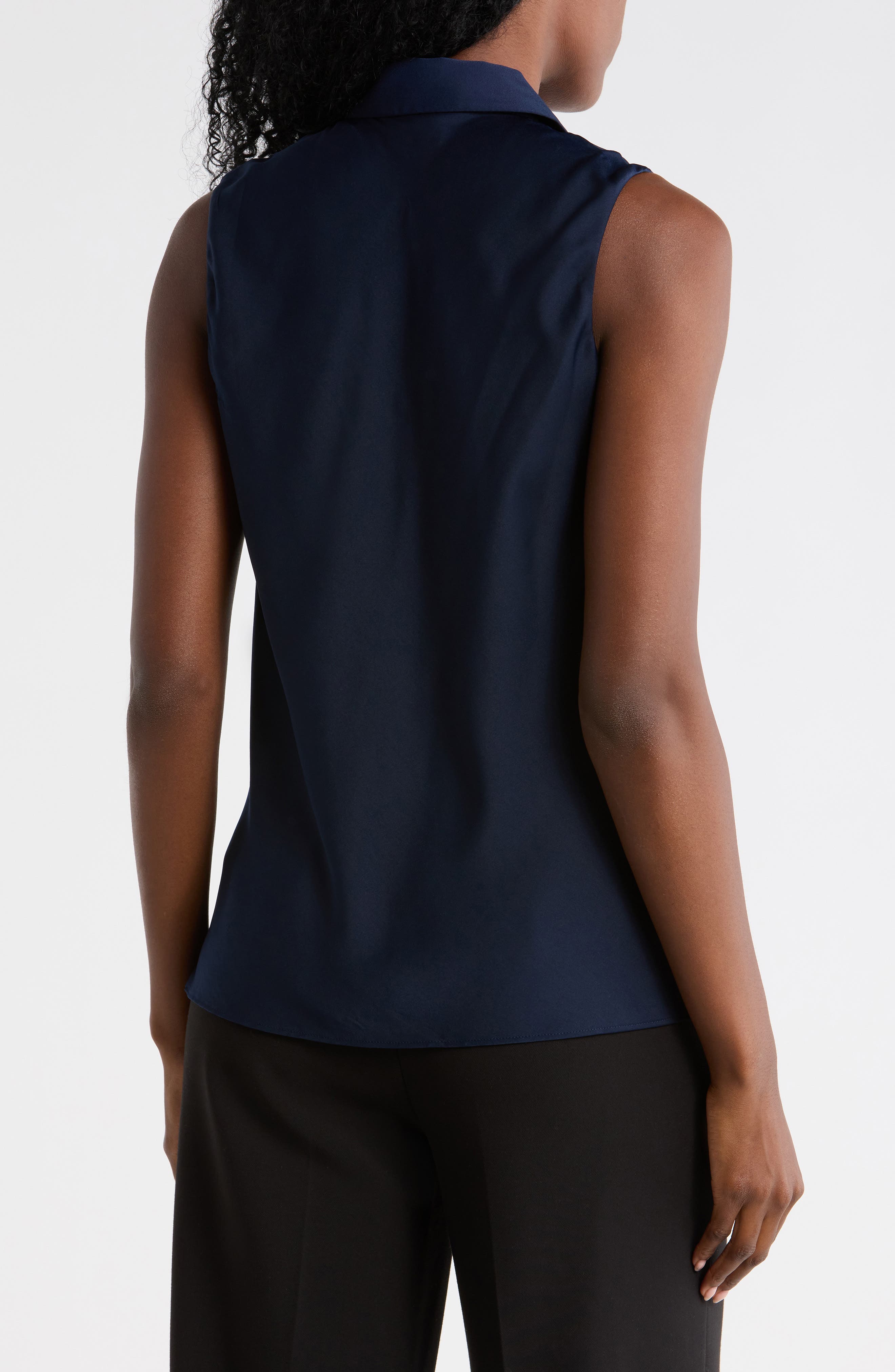 Sleeveless Button-Up Shirt - image 2
