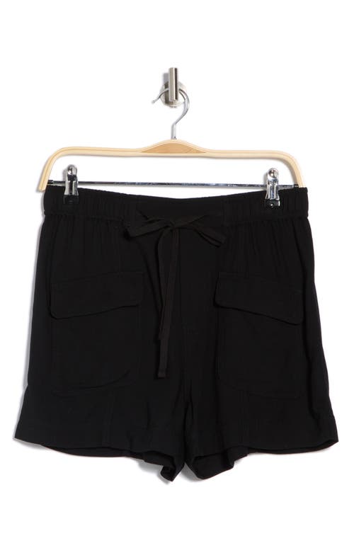 Melrose And Market Drawstring Cargo Shorts In Black