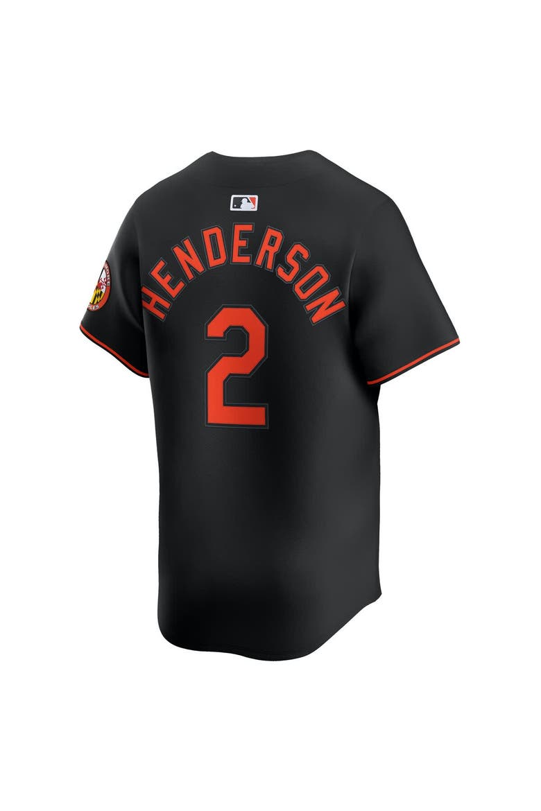 Men's Nike Gunnar Henderson Black Baltimore Orioles Alternate Limited Player Jersey, Alternate, color, Black