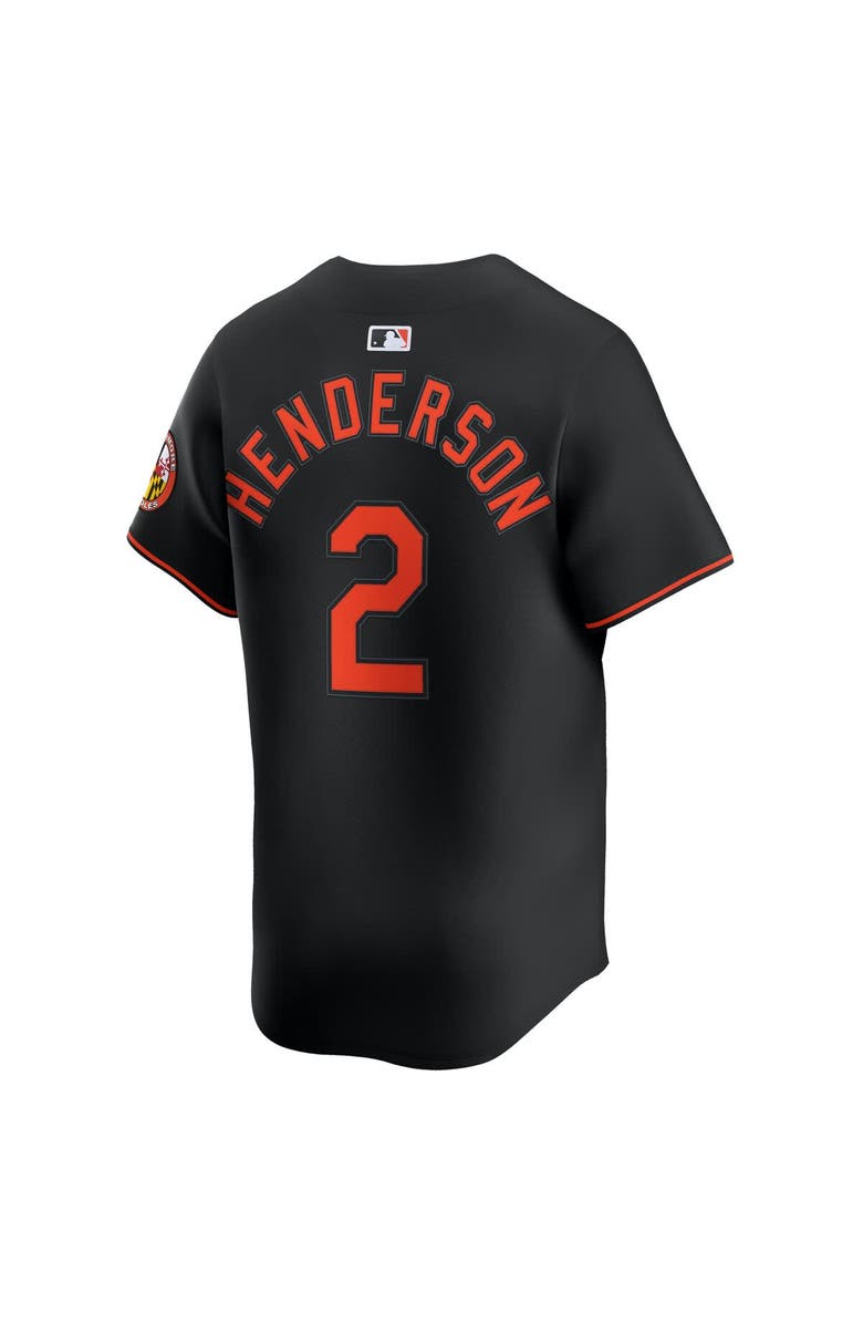 Nike Men's Nike Gunnar Henderson Black Baltimore Orioles Alternate Limited Player Jersey, Alternate, color, Black
