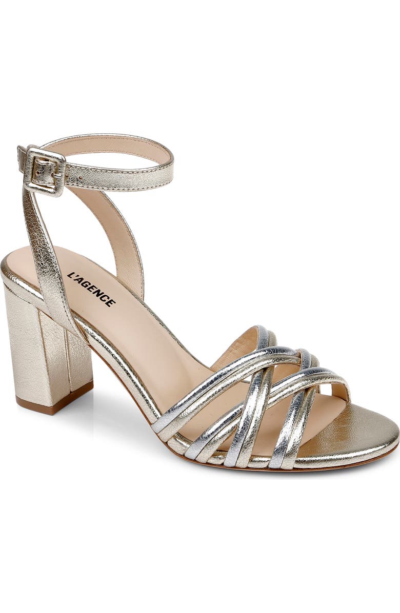 L'AGENCE Acelynn Ankle Strap Sandal, Main, color,