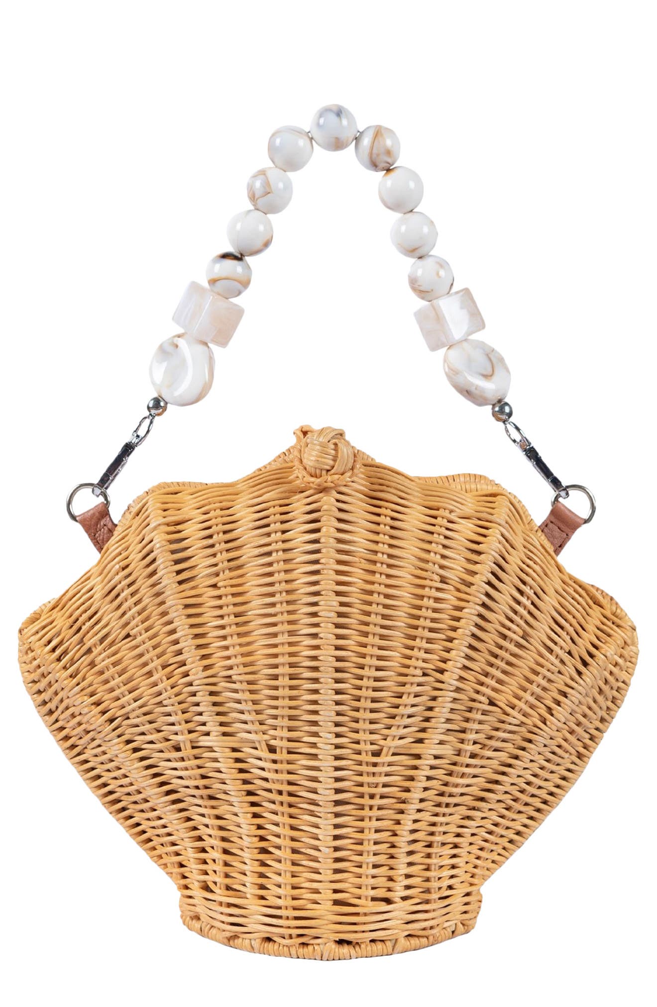 Jelavu Shellie Shell Basket Bag, Main, color, Marble Natural
