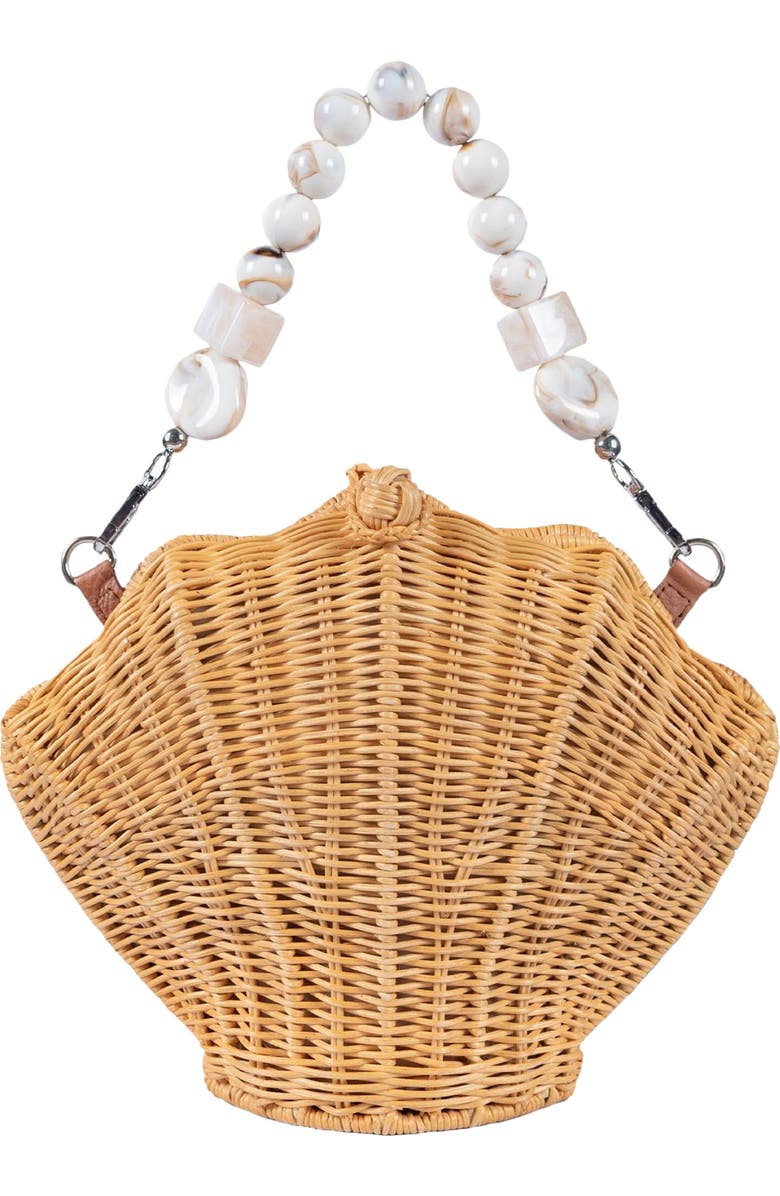 Jelavu Shellie Shell Basket Bag, Main, color, Marble Natural