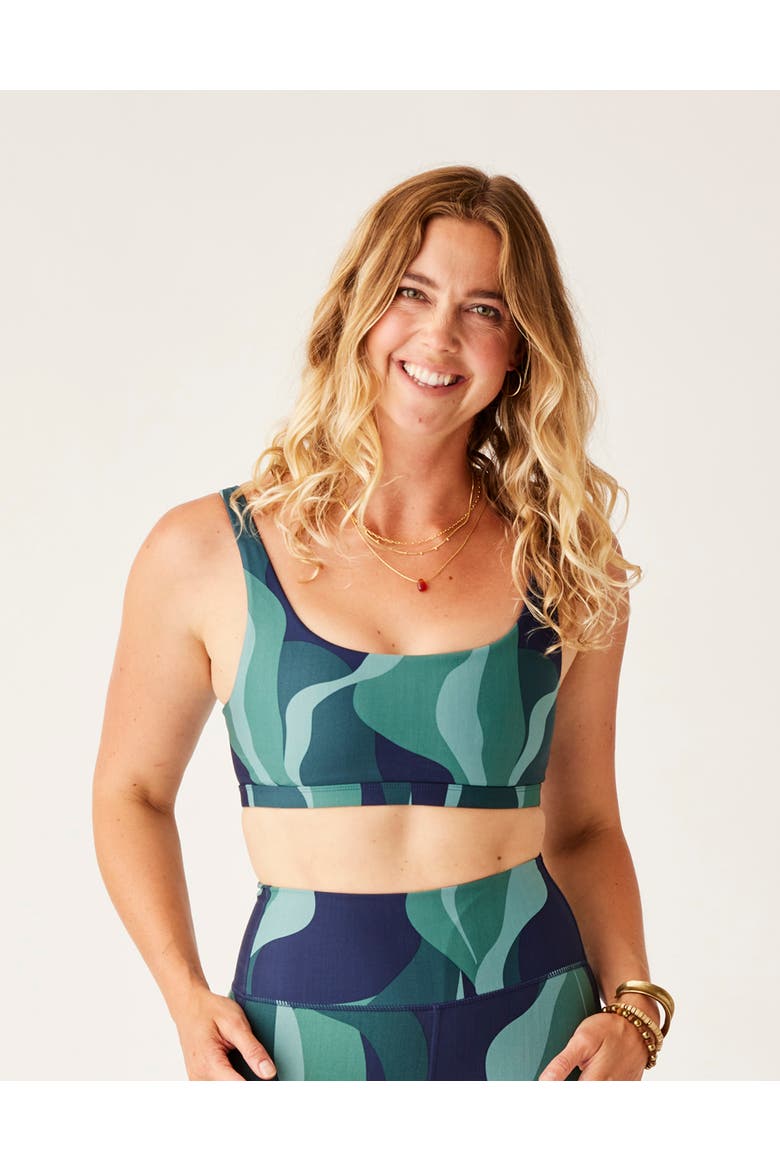 Korbyn Compression Top DD Cup, Alternate, color, River Stripe