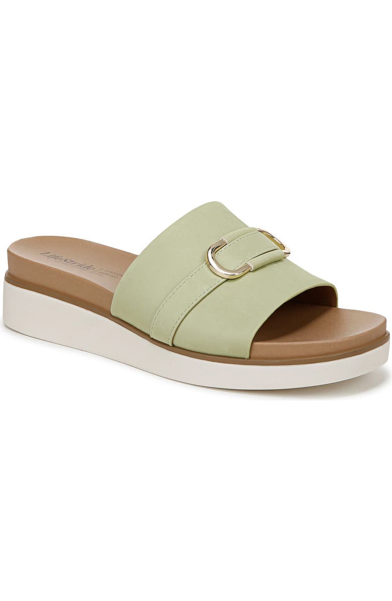 LifeStride Geneieve Platform Sandal, Main, color, Green