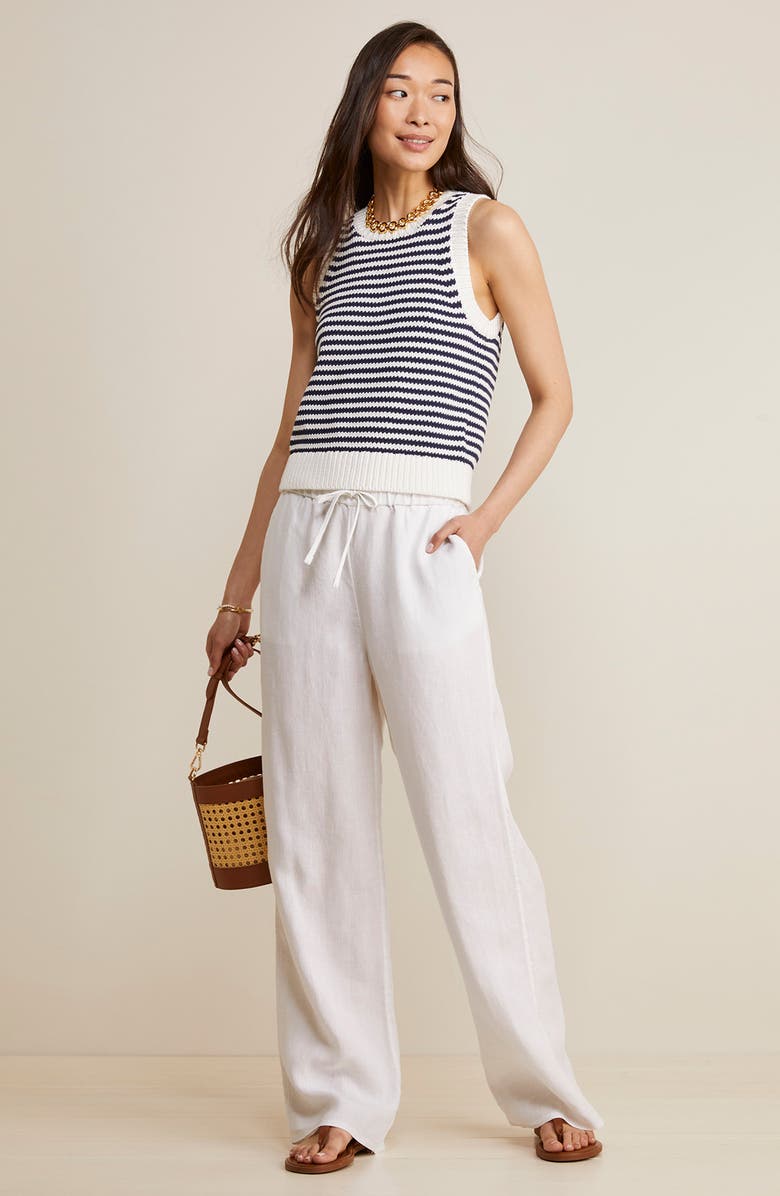 vineyard vines Wide Leg Linen Pants, Alternate, color, 