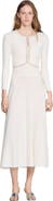 SANDRO Cropped pearl and strass cardigan